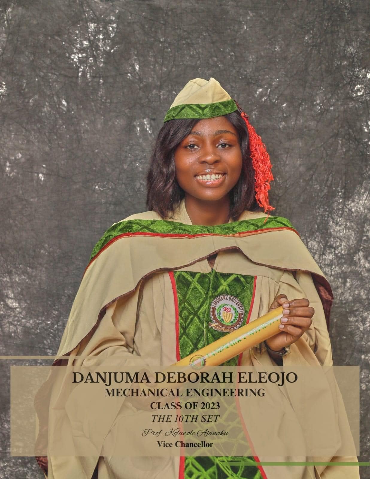 Igala-born Deborah Eleojo Danjuma emerges best graduating student from Landmark University
