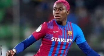 Oshoala scores brace as Barcelona thrash Granada 6-1