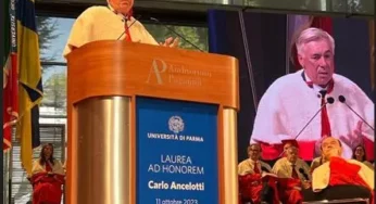 Real Madrid coach bags honorary degree from University of Parma