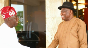 Jonathan under fire for visiting, congratulating Tinubu