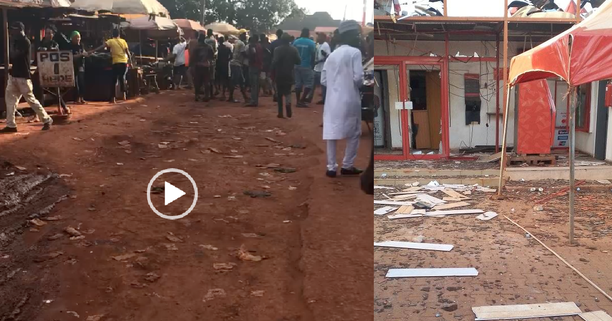 BREAKING: Video of robbery attack on banks in Otukpo [WATCH]