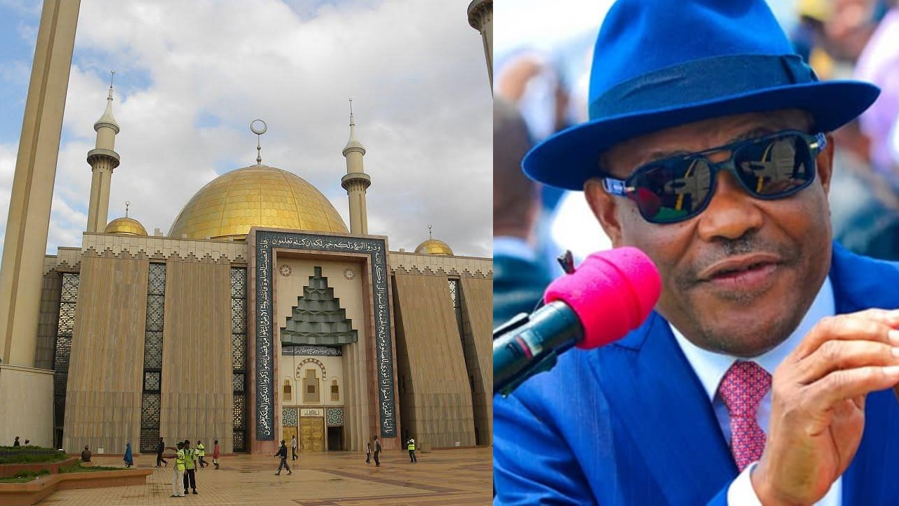 FCDA breaks silence on Wike’s alleged move to demolish National Mosque