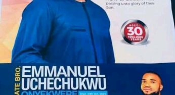 Emmanuel Uche Best: Young banker killed in Otukpo bank robbery set to be buried