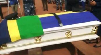 Photos from burial of DPO John Adikwu, victim of Otukpo bank robbery