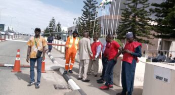 BREAKING: NLC shutdown NNPC headquarters in Abuja