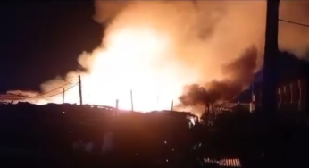 Goods worth millions destroyed as fire guts Ladipo plank market in Lagos