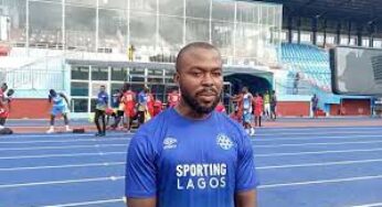 Sporting Lagos coach emphasizes the importance of sportsmanship to supporters