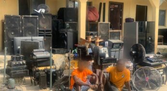 Delta Police apprehend suspects in RCCG burglary, recovers stolen items