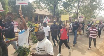 BREAKING: Protest rocks Otukpo over high cost of tuition fees at FUHSO