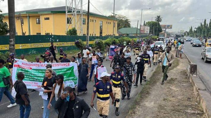 Nationwide protest kicks off in Lagos [PHOTOS]