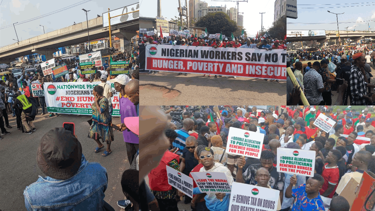 End hunger protest rocks Abuja, Lagos, Kaduna, others [PHOTS]