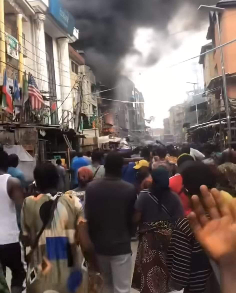 Goods worth millions destroyed as fire guts Idumota market