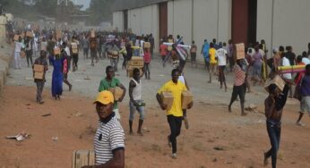 Residents loot NEMA warehouse in Abuja