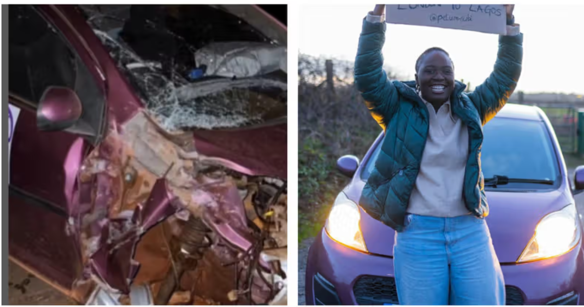 Pelumi Nubi: Nigerian Lady travelling by road from London to Lagos involved in ghastly accident