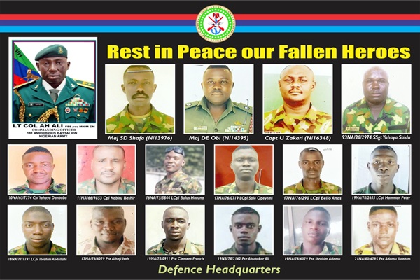 Names, photos of military personnel killed in Delta community (Full list)