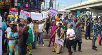 BREAKING: Protest breaks out in Tinubu’s home town amid Democracy Day celeration