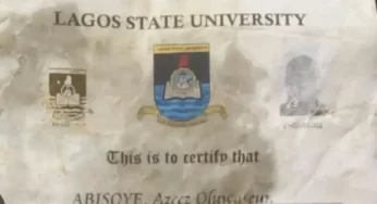 LASU opens up trending certificate found at ‘Suya’ spot