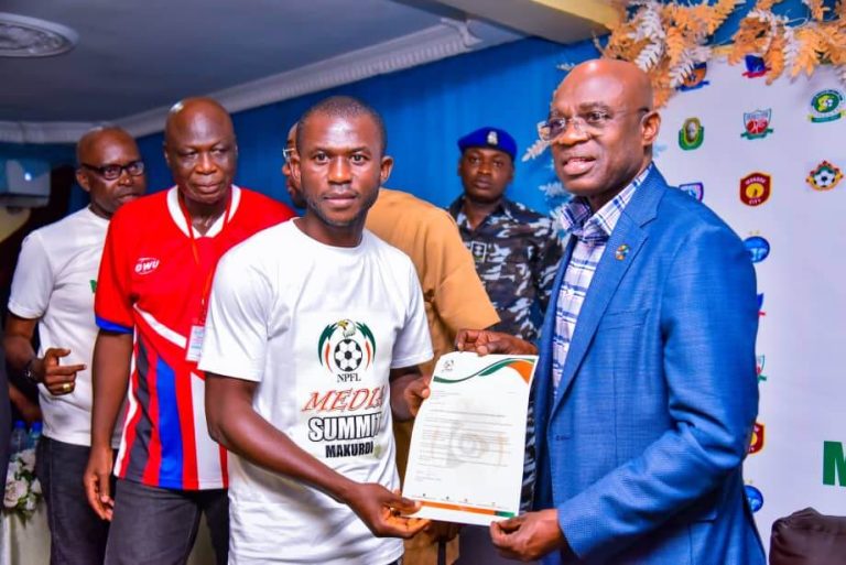 Gov Alia named Grand Patron by NPFL Media Directors