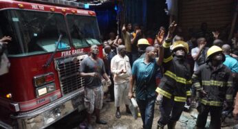 Property destroyed as fire razes Lagos govt staff quarters