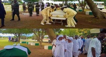 Gideon Gwaza: Navy officer who died saving crew members buried in Abuja