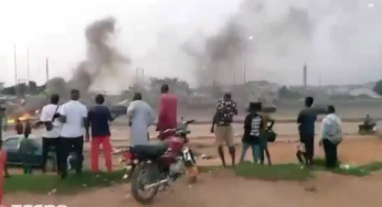 BREAKING: Police fire teargas at protesters, journalists in Abuja Berger Roundabout