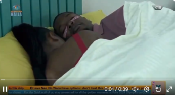 BBNaija S9: Wanni moans loudly as Shaun fingers her under duvet [VIDEO]