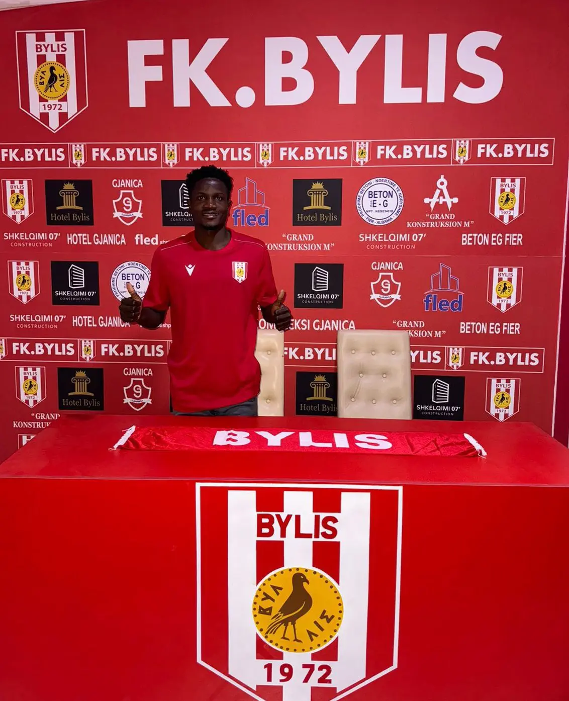 Transfer: Shooting Stars’ captain Taofeek Malomo joins FK Bylis