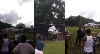 Tension grips Owukpa residents as strange helicopter lands at Ai-Odu [VIDEO]