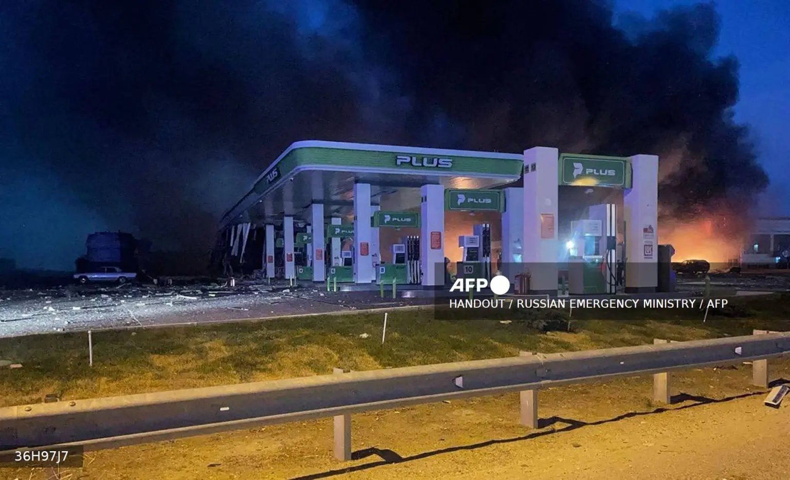 Explosion at Russia service station claims 10 lives, including children