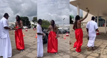 Bobrisky: Drama as VeryDarkMan storms National Assembly with chief priest (Video)