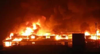 Fire destroys 40 shops with goods worth millions in Ibadan market