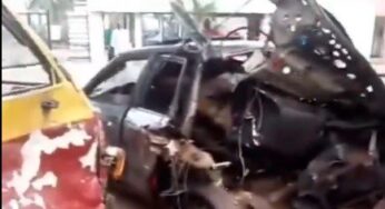 Three hospitalised as CNG vehicle explodes at NIPCO filling station in Benin