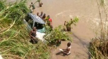 BREAKING: Passengers severely injured as commercial bus plunges into Benue stream