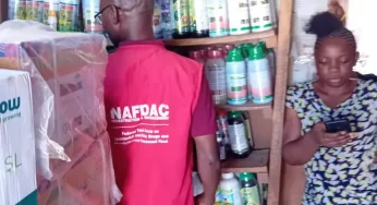 NAFDAC seals Agrochemical warehouse in Benue for storing expired products (PHOTOS)