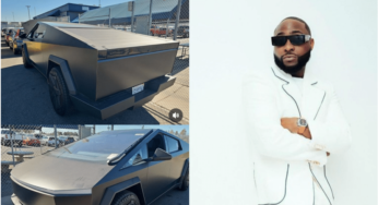 Davido buys Elon Musk’s Tesla Cybertruck