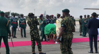 Body of late COAS, Taoreed Lagbaja to arrive Abuja for final burial