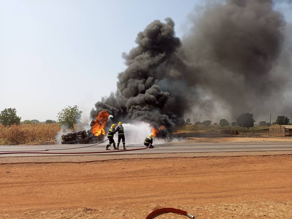 BREAKING: Petrol-laden tanker explodes in Jigawa