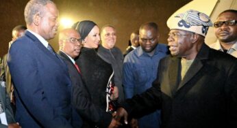 Tinubu arrives South Africa for Nigeria-South Africa Bi-National Commission