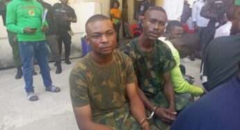 Police arrest fake Army officers, impound vehicles in Abuja