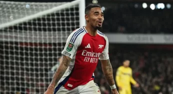 Gabriel Jesus’ hat-trick fires Arsenal to Carabao Cup semi-finals