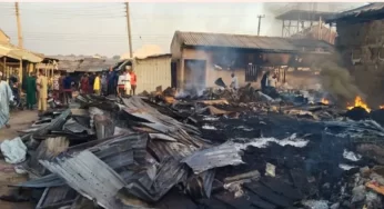 Late-night fire destroys goods worth millions in Lafia Market