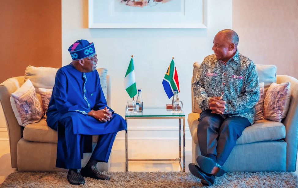 Tinubu heads to South Africa for 11th Nigeria-South Africa BNC