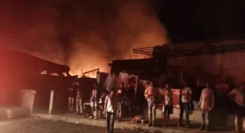 Fire breaks out at Trademore Estate market in Abuja (Photos)