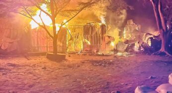Fire razes Wurukum Rice Mill in Makurdi, destroys machines, rice stock (PHOTOS)