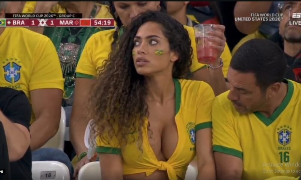 Brazil vs Morocco viral stadium video sparks AI debate over non-counting timer